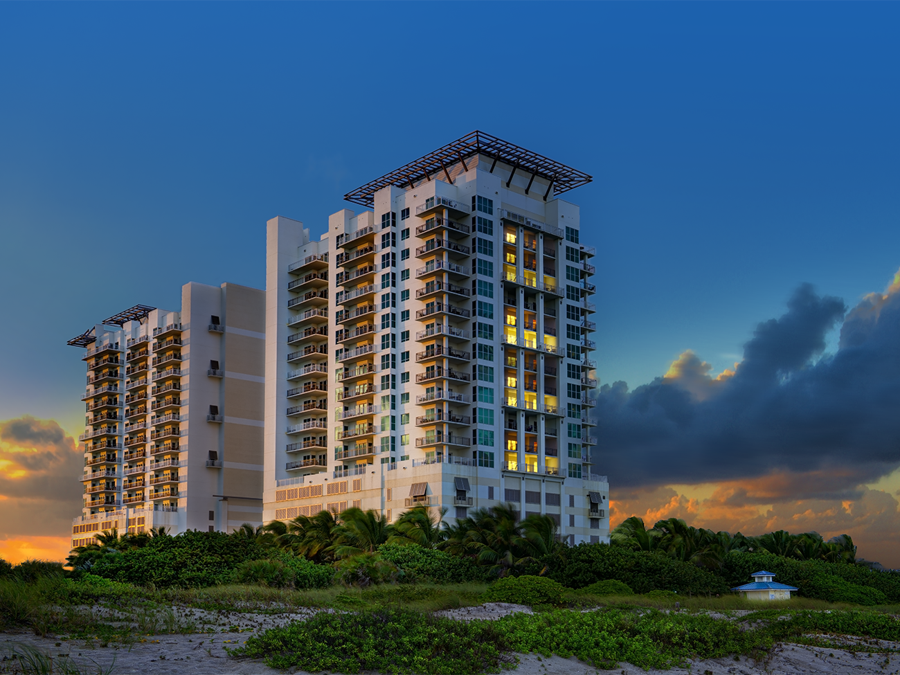 里维埃拉海滩欧欣娜棕榈万豪酒店的图片。